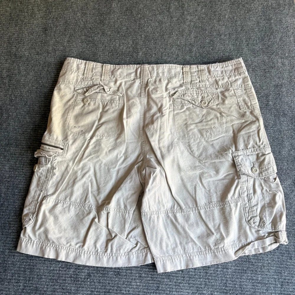 Ocean Pacific Op Mens Cargo Shorts Size 42 Khaki Beige Cotton Multi Pocket 2818
